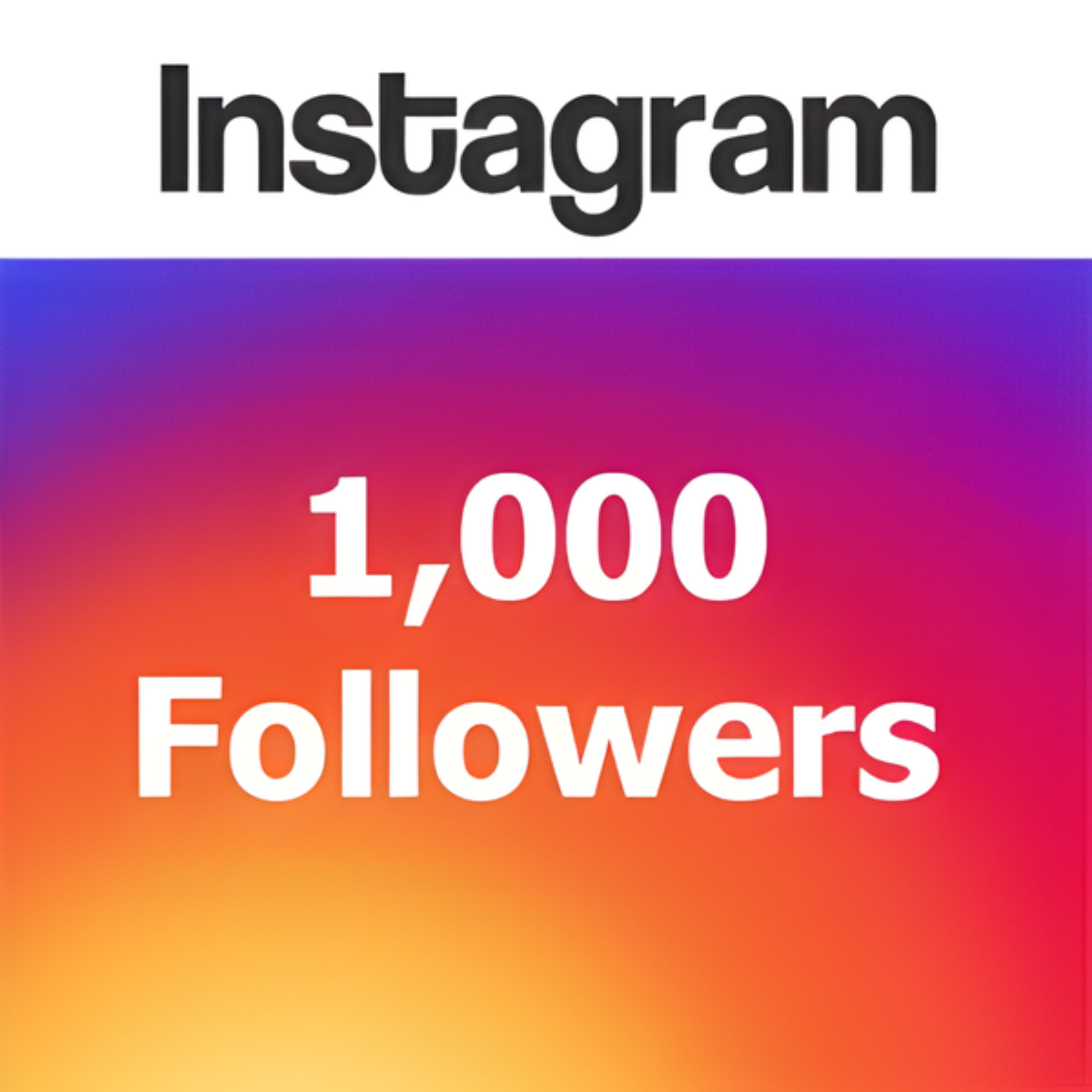 1000 Instagram Followers (Top Quality Organic) (Code: 3305)