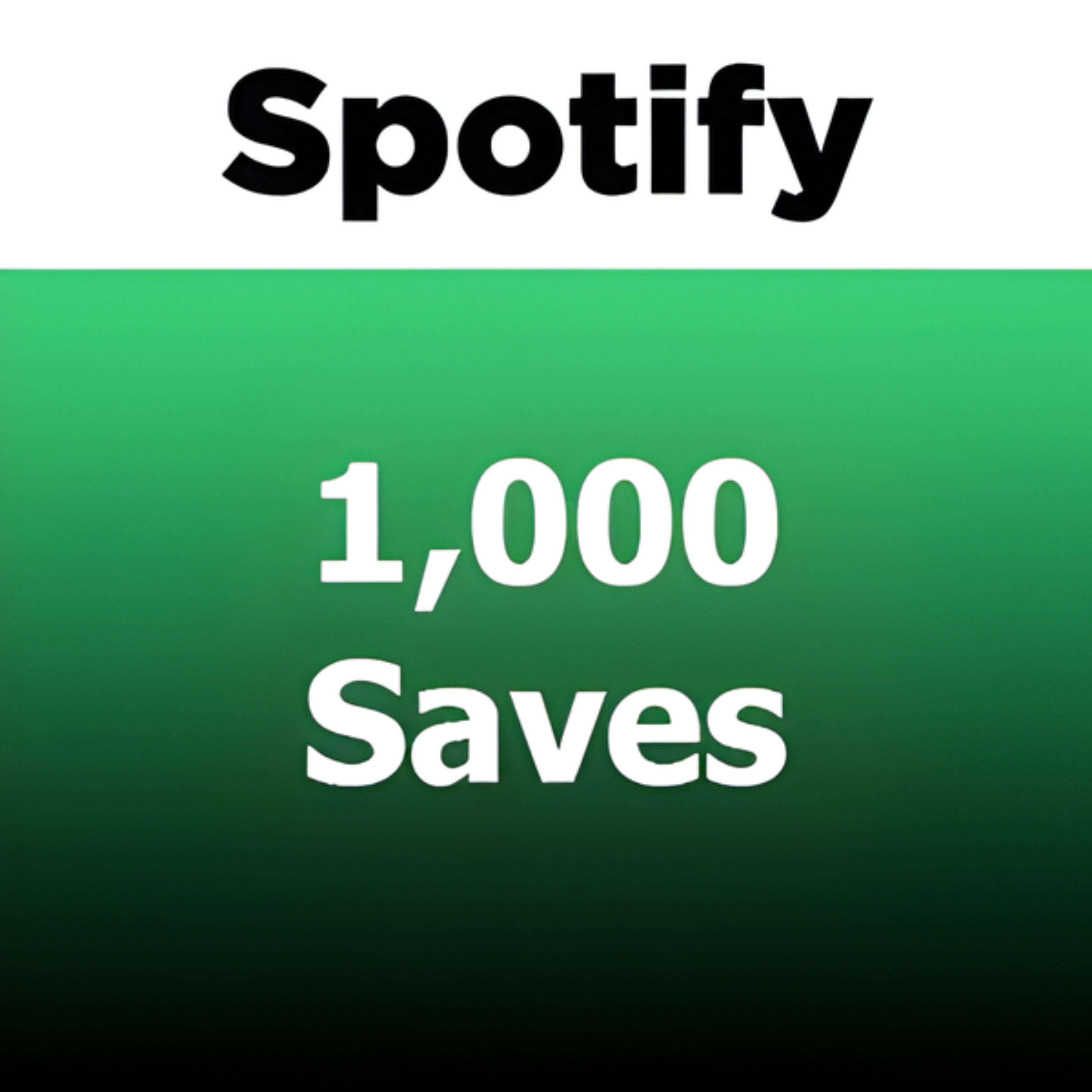1000 Spotify Saves (Track or Album) (Code: 33)