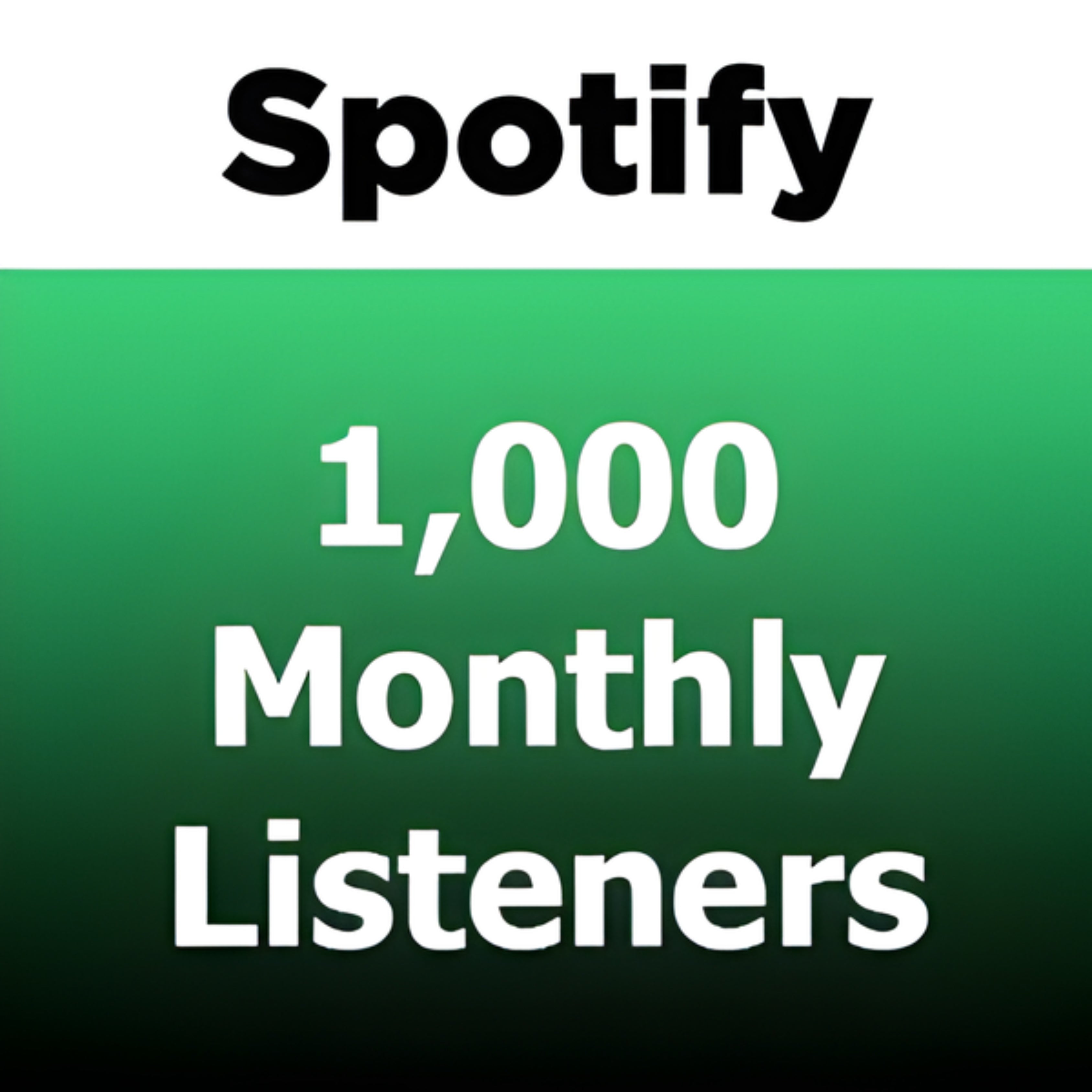 1000 Spotify Monthly Listeners (Global) (Code: 1687)