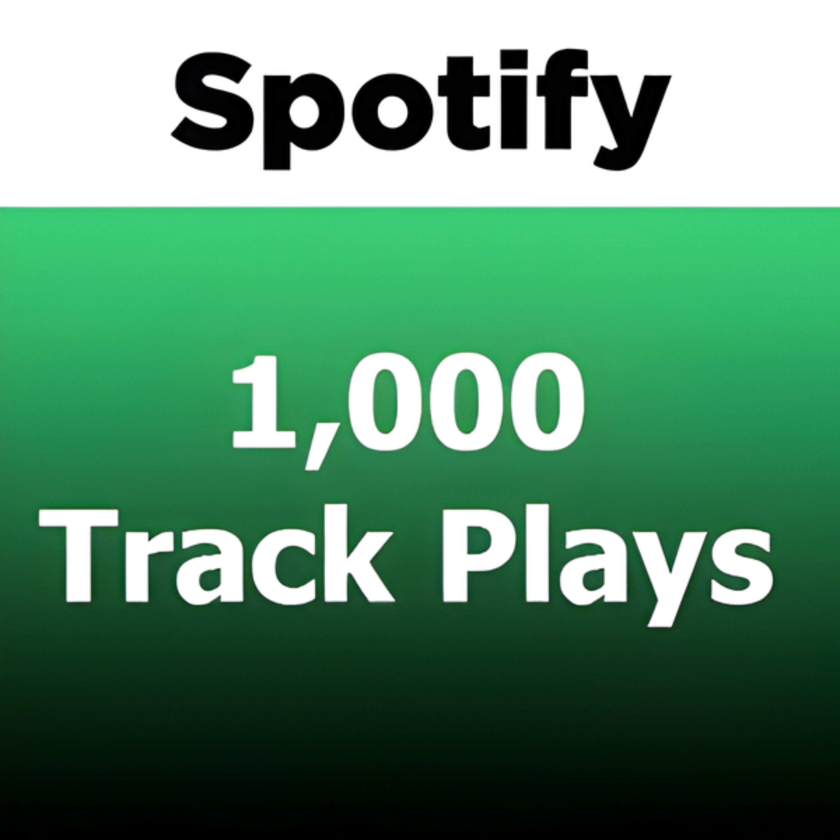 1000 Spotify Track Plays (Global) (Code: 3686)