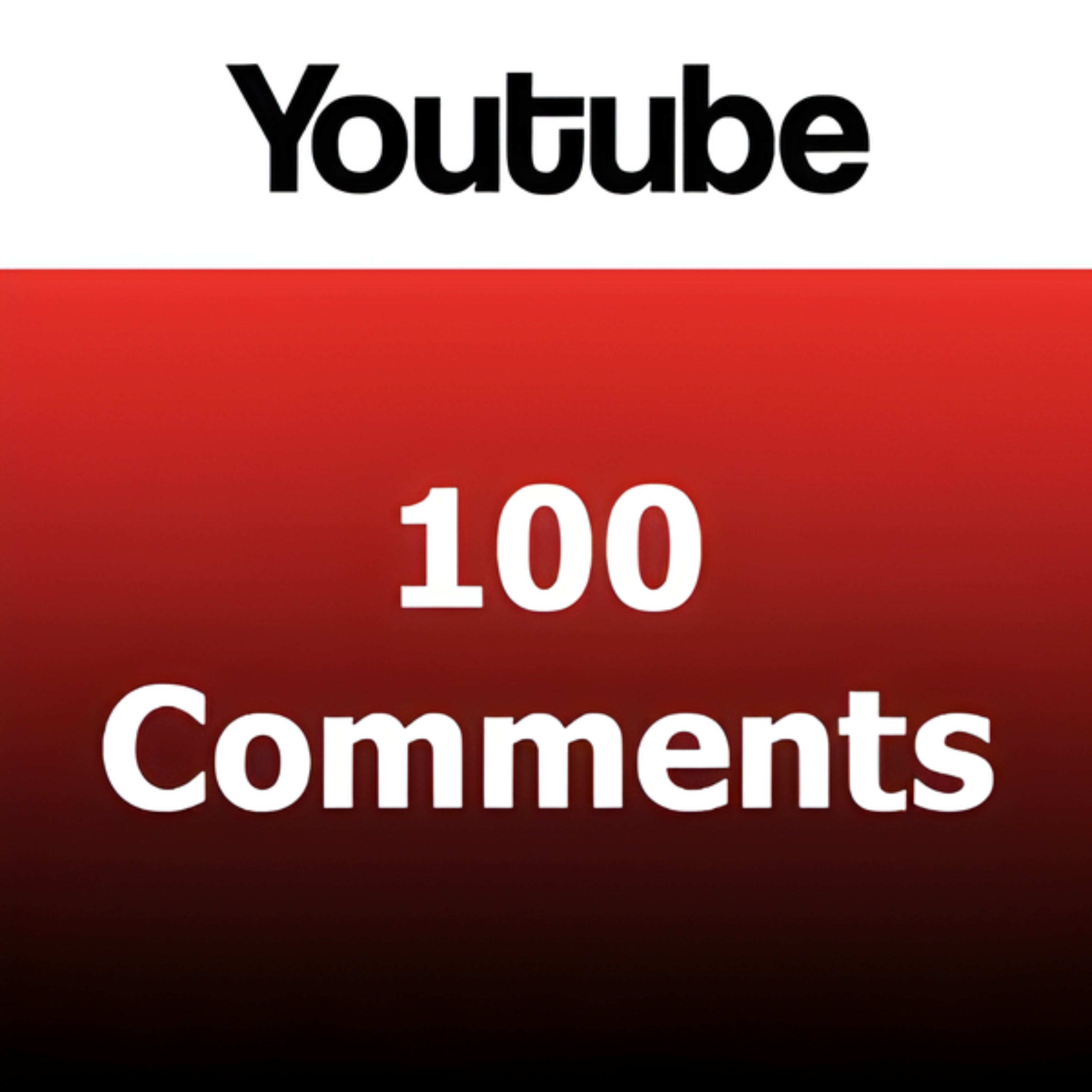 100 YouTube Custom Comments (USA) (Code: 3772)